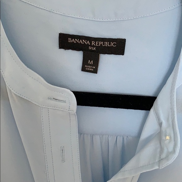 Banana Republic Blue Silk Blouse - Picture 2 of 5
